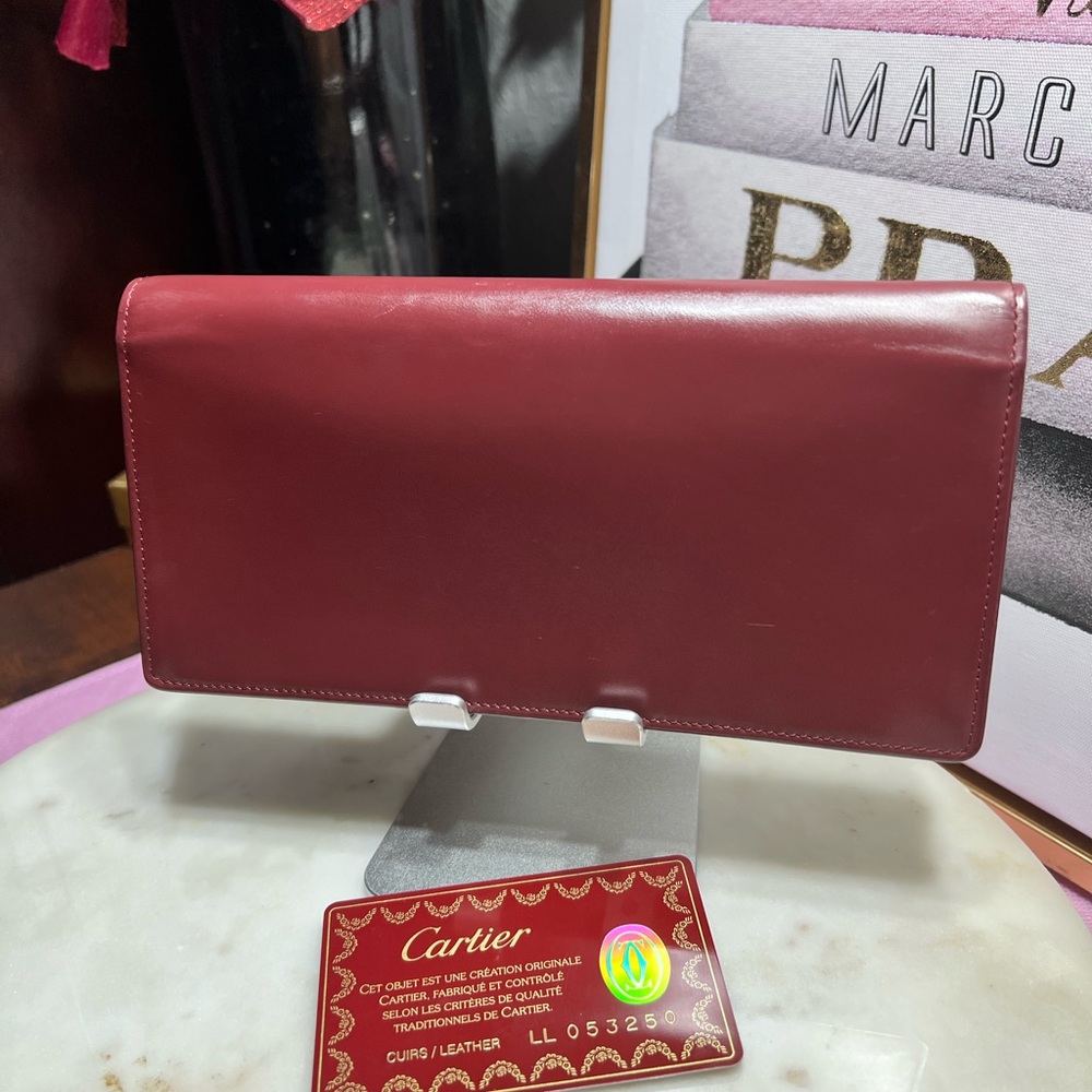 Cartier LL 053250 Must Line Long Wallet NWT